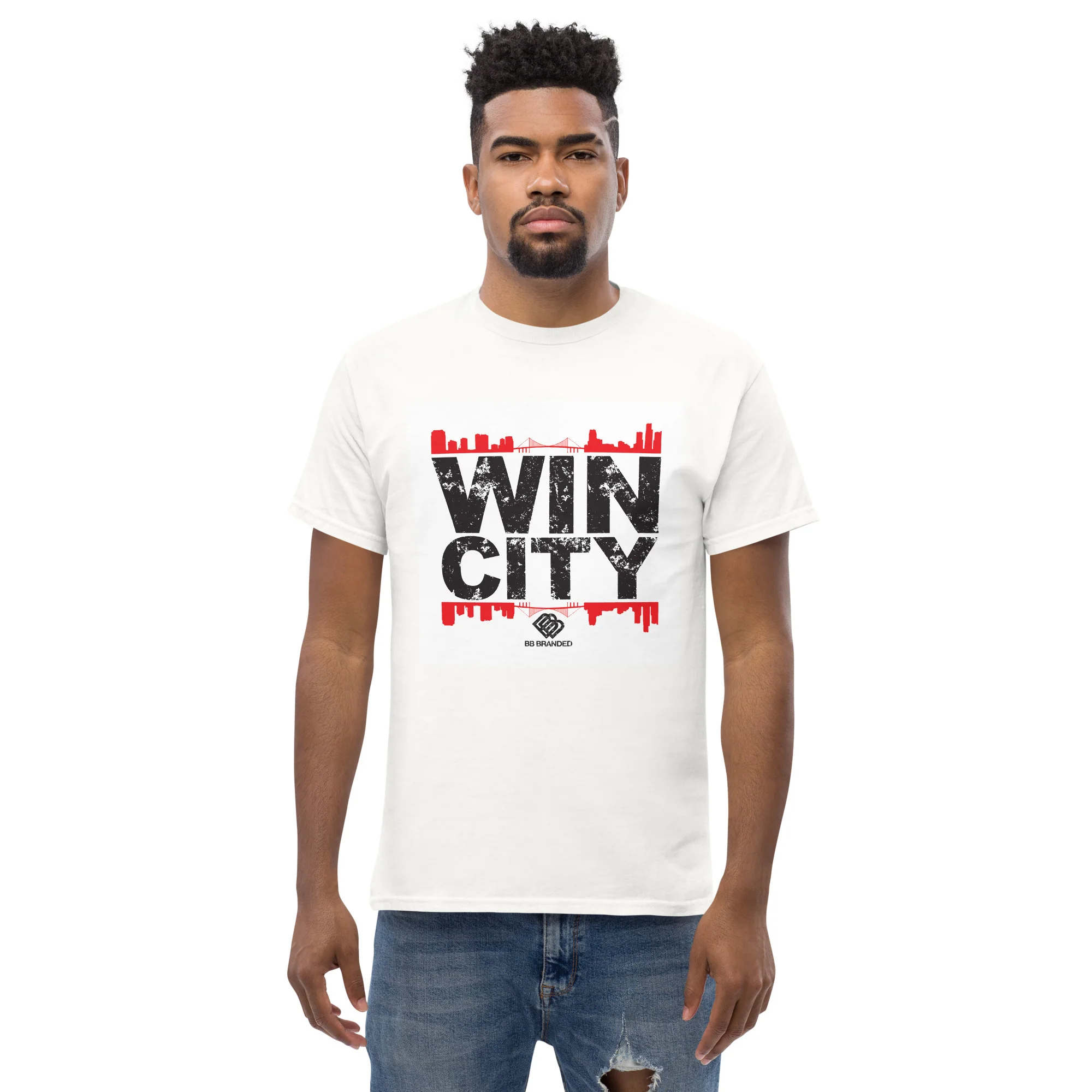 BB WINCITY "SKYLINE" TEE White - Image 3