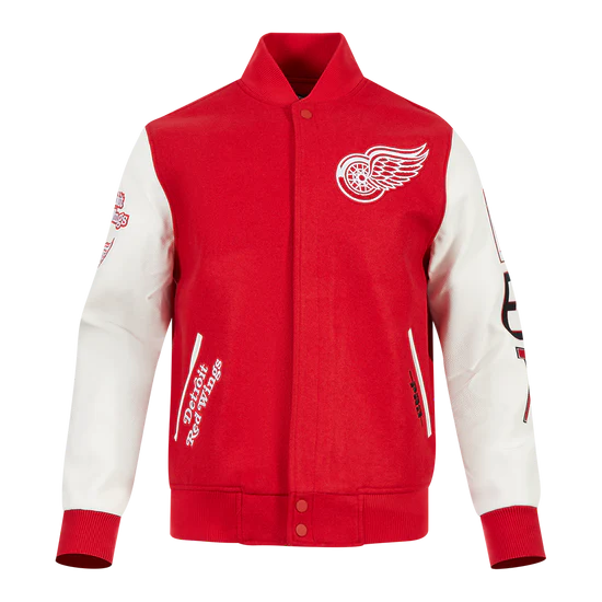 DETROIT RED WINGS CLASSIC M WOOL VARSITY JACKET HDR667826-RDW