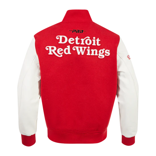 DETROIT RED WINGS CLASSIC M WOOL VARSITY JACKET HDR667826-RDW - Image 3