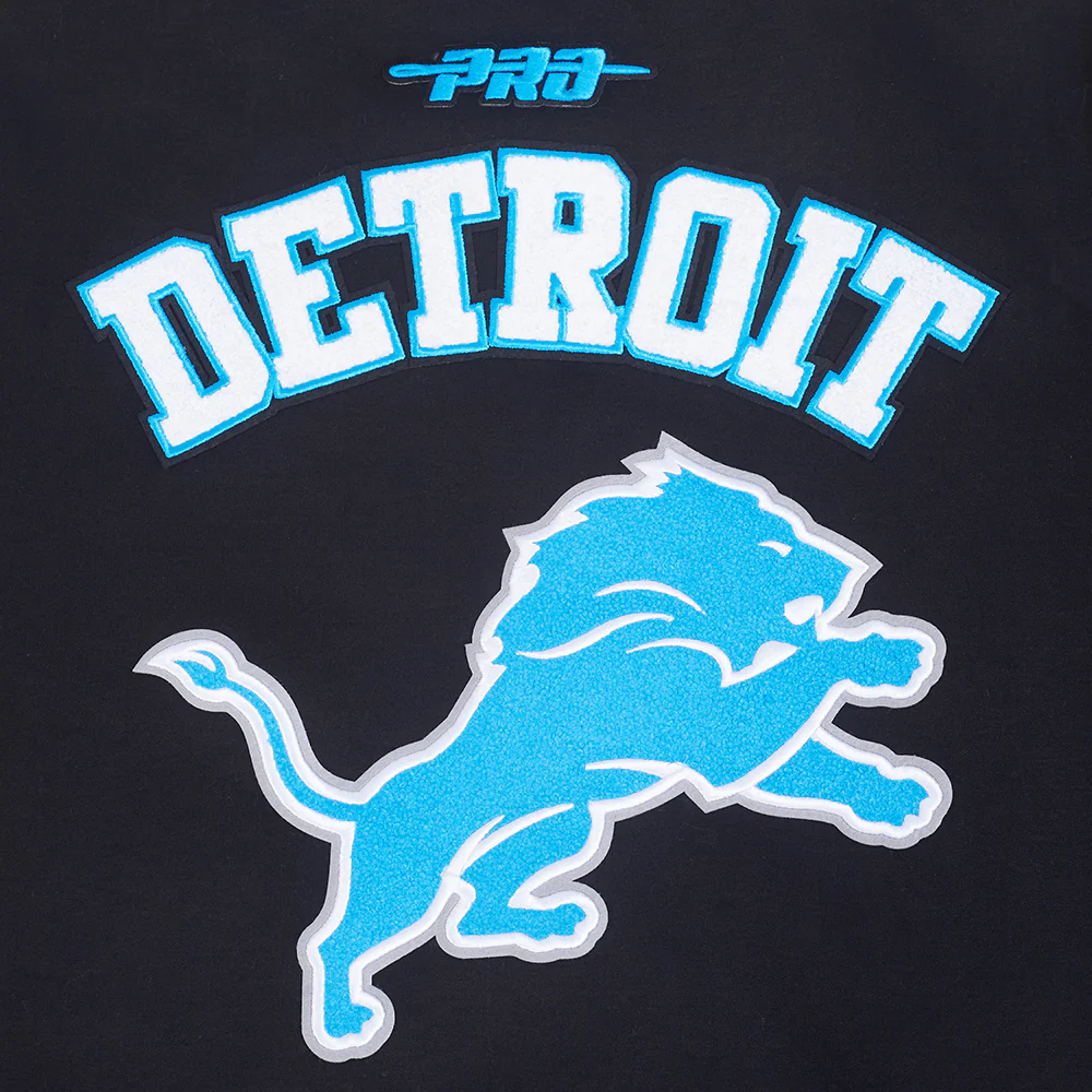 NFL DETROIT LIONS PRO GAME DAY MEN'S DBL KNIT JACKET FDL6411194-BSW - Image 5